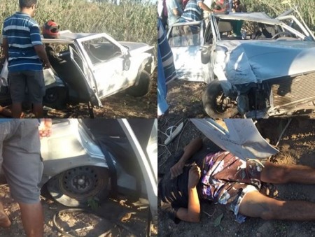 foto acidente na br 235