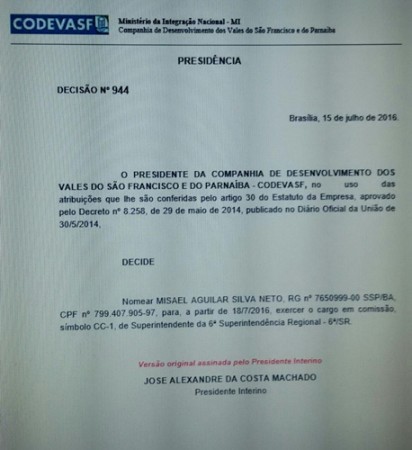 portaria misael neto